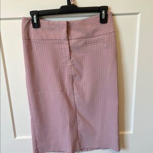 Forever 21 Pink Pinstripe Pencil Skirt